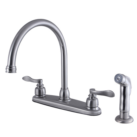 NUWAVE FRENCH FB798NFLSP 8-Inch Centerset Kitchen Faucet with Sprayer FB798NFLSP